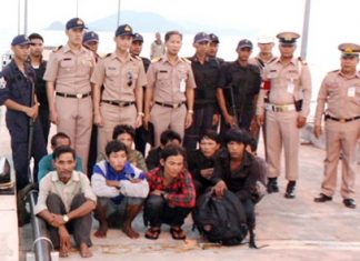 The Royal Thai Navy has arrested 9 Cambodians fishing illegally in Thai waters.