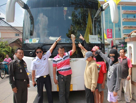 Police, victims and a handful of the rock throwing teens point to some of the damage they did.