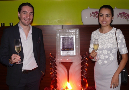 Dr. Cristian Maddalena, the export manager for Sandrone, and Piyawan Niruntraporn.