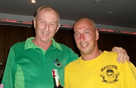 Sunday Medal Winner Thomas Myborg (right) with Colin Davis.