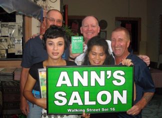 Tuesday’s winners pose with staff at The Relax Bar.