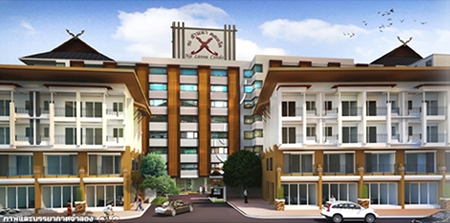An artist’s rendering shows the Diana Group’s Na Lanna condo in central Pattaya.