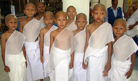 Novice monks from the Father Ray Children’s Village.