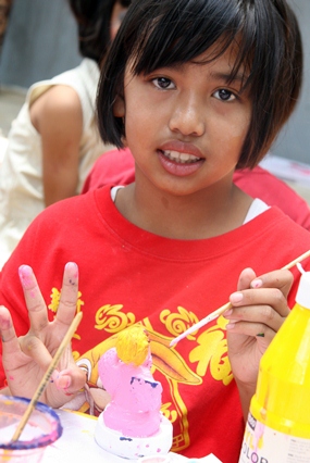 Pink seemed to be the favourite colour of the day.