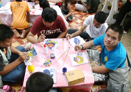 The children with special needs joined in the fun.