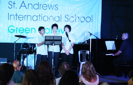 Beautiful boys’ trio in Year 8 singing “Where is Love” from the musical Oliver Twist.