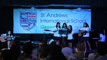 Girl’s sextet in Year 8 performing “Wide Awake” by Katy Perry.