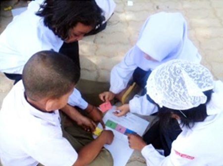 Through the child-centered learning approach, students reflect key life skills including teamwork and problem solving.