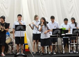 Students perform the Black Eyed Peas ‘Where is the Love’ to spread the anti-racist message.