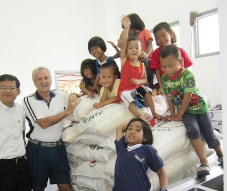 The rice is not only for eating.