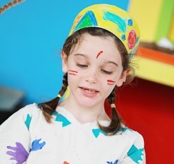 GIS students tried all kinds of activities for Native American Day.