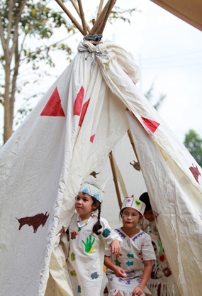 How! Do you want to visit our teepee?