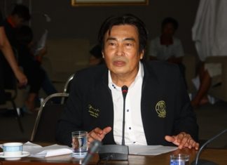Deputy Mayor Ronakit Ekasingh, of Pattaya City, preparing Pattaya’s Wan Lai