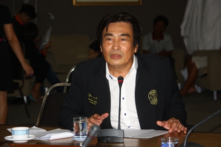 Deputy Mayor Ronakit Ekasingh, of Pattaya City, preparing Pattaya’s Wan Lai