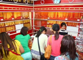 Gold shops have been busy since the recent drop in prices.