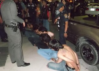 Police arrested six men for their cowardly assault on 51-year-old woman.