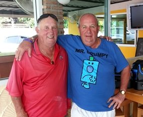 Don Wilson (left) with Greig Ritchie.