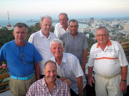 Jomtien golfers relax at Le Saigon restaurant.