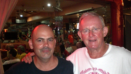 Dave Nicholson (left) with Max Scott.