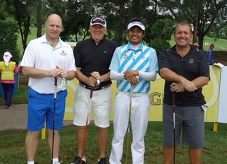 The Outback Pro-Am team (from left): Ian Heddle, Geoff Stimpson, Punuwat Muenlek and Ron Dickie.