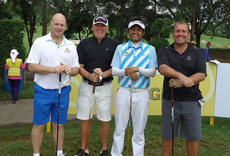 The Outback Pro-Am team (from left): Ian Heddle, Geoff Stimpson, Punuwat Muenlek and Ron Dickie.