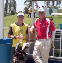 Jeff Wylie & Jonathan Pratt on the 1st Tee at the 11th Singha Pattaya Open.