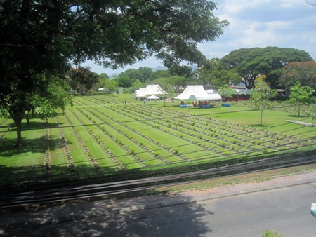 Part of Kanchanaburi War Cemetery and location of ANZAC Day service.