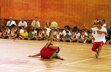 The Urban Street Team shows off their skills.