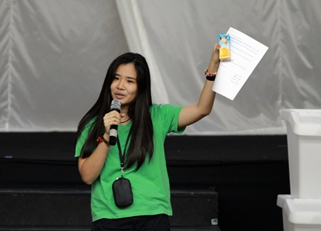 An IB student encourages others to go green on Earth Day.