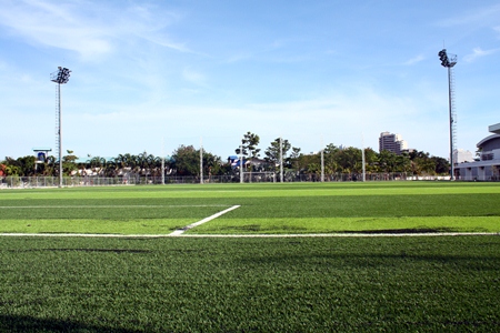 Pattaya’s Youth Stadium has a brand new artificial turf surface, and is ready to go.