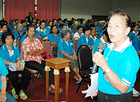 President Pranee Manesarn invites the Pattaya Elderly Club’s 300 members to be part of the June excursion to Isaan.