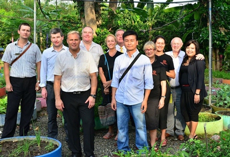 The Legacy of Legends team along with Clayton Blackmore and Denis Irwin and the ladies from Women with a Mission take a tour around the Mechai Foundation.