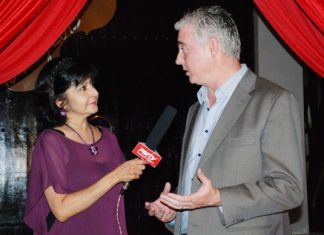 Sue interviews Amari Orchid Pattaya GM Brendan Daly for PMTV.