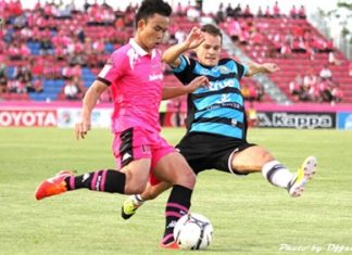 Pattaya United in action against Chainat at the Khao Plong Stadium, Sunday, May 26. (Photo/Pattaya United/Offside)