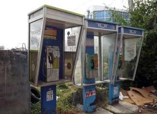 From necessity to eyesore, word has it that some of these phones still actually work. But fewer and fewer people are using them.