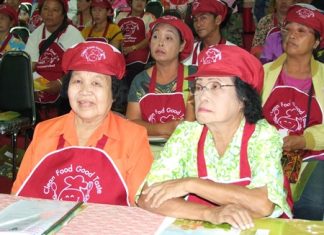 Plee Pier seafood merchants were recently given further training on food-safety practices and standards.