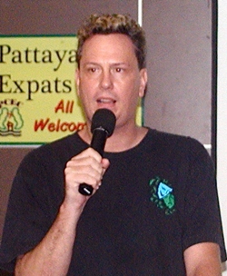 Founder of Pattaya Players, Chris Parsons tells members of the Players upcoming production ‘Divorce Sale’ on the 14th & 15th of June. More details at http://pattayaplayers.com.