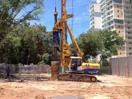 Thai BAUER has begun piling work on the project.