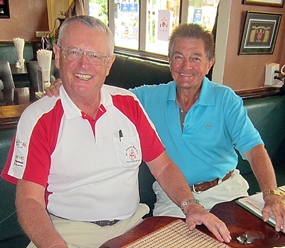 Dick Warberg (left) with Paul Alford.