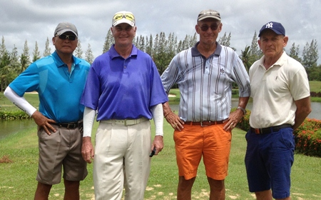 Joel, Jeff, Willem & Paddy at the PSC monthly tournament.