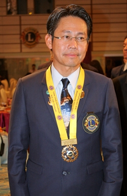 Nampol Suphawet, president of the Lions Club of Pattaya 2013-2014.