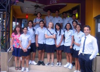 The Year 9 Spanish language students visit Sunrise Tacos in Jomtien.