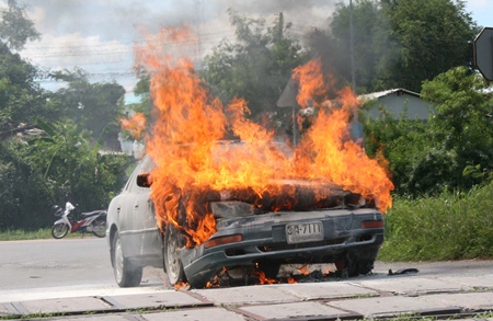 It took firefighters about 30 minutes to extinguish the flames.