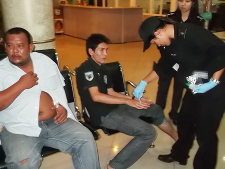 Officers and police volunteers involved in the chase are checked for gunshot residue to determine who fired at the suspects instead of the Toyota’s tires.