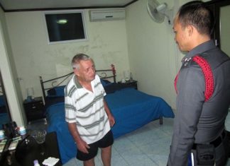 John Robert Cook relates to police details of his harrowing experience.