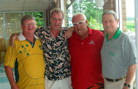 Wednesday winners (from left): Wayne Cotterell, Brian Wilkinson, Greig Ritchie and Darl White.