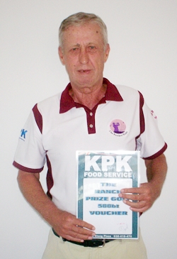 Geoff Parker wins the KPK voucher at Green Valley.