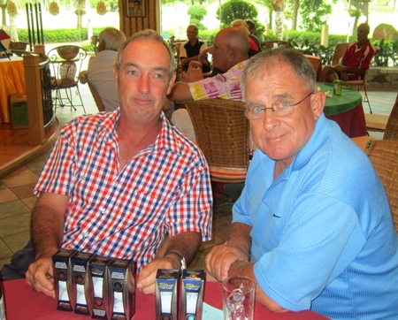 Owen & Barry - near pin winners.