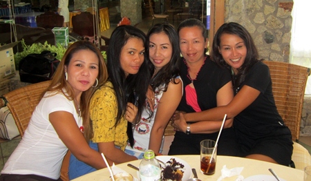 Many ladies played and had a good time.