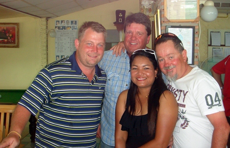 (From left to right): Jason Barnett, Mel McGowan, Eng Cotterell and ‘Squeaky’ Cleverley.